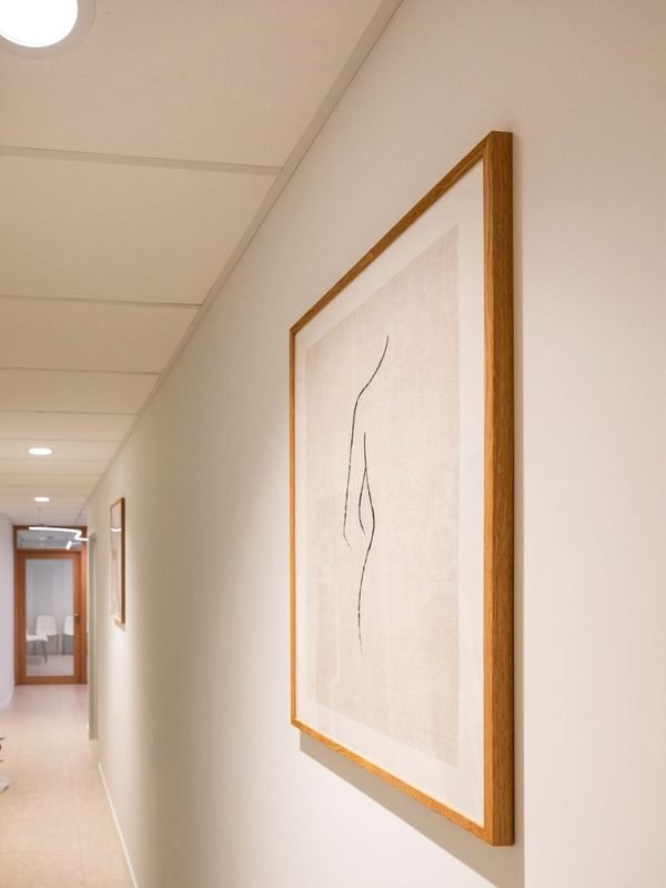 Le couloir, décoré avec soin