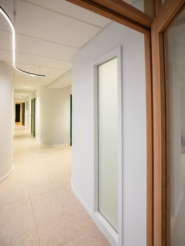 Le couloir intérieur d'Espace 71